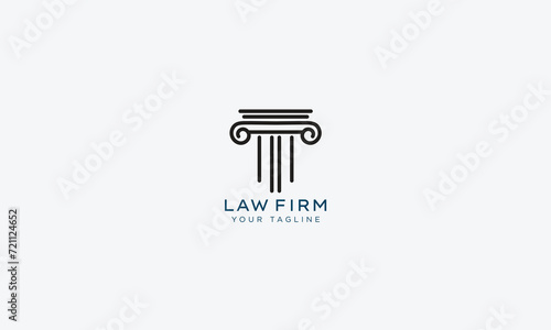 Attorney and lawyers logo design vector template