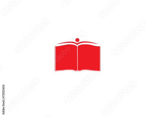 Minimalist and modern book logo for education and organization theme. Also great for company logos, brands, for icons, labels, etc.
