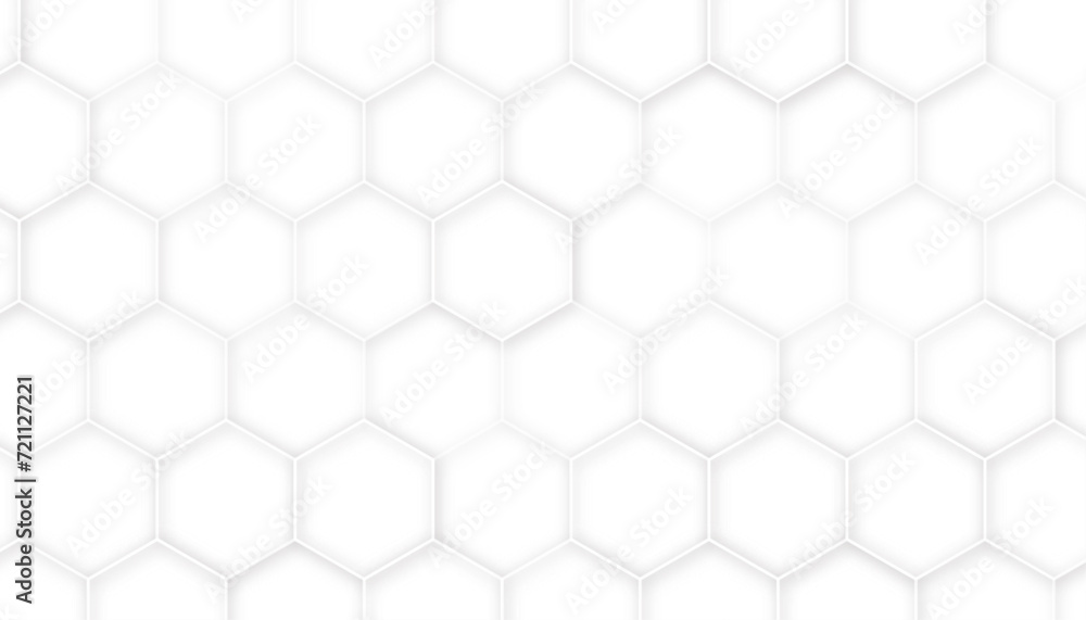 Fototapeta premium seamless pattern white hexagon. 