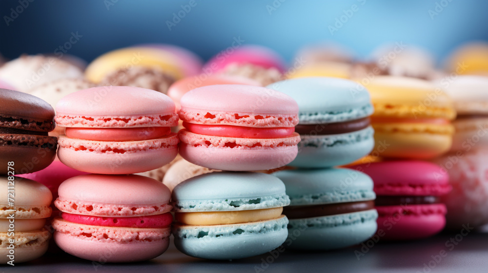 Colorful macaroons cakes Colorful macaroons cakes