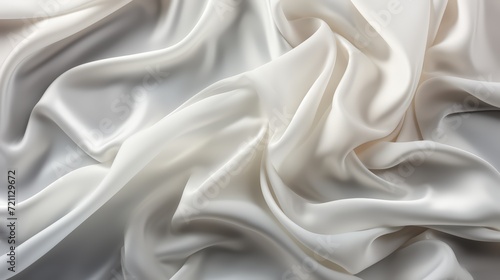 white silk satin fabric abstract background photo