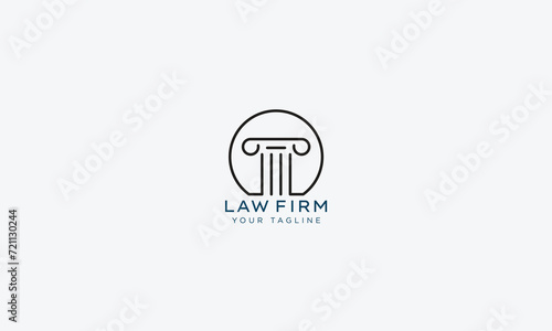 Attorney and lawyers logo design vector template
