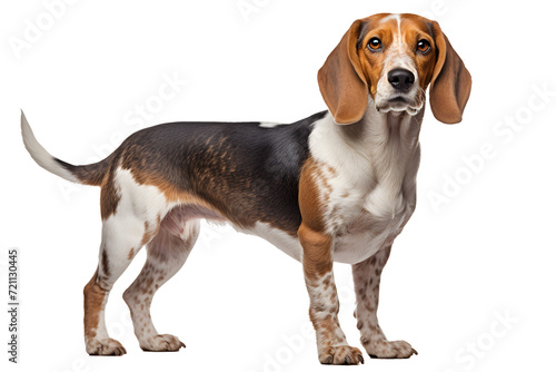 beagle dog isolated on transparent background - design element PNG cutout