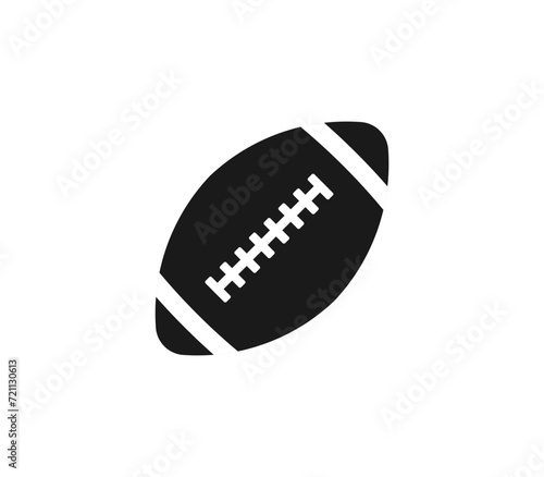 American football ball icon. Vector illustration.
