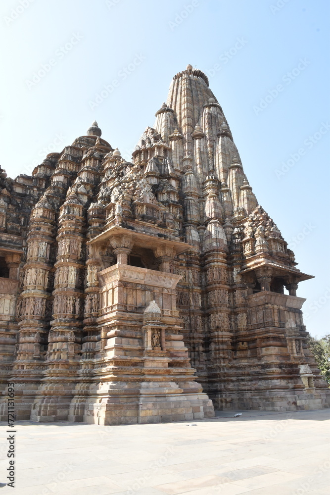 This is photo of temple at Khajuraho in India. It is example of finest art in the world. This is photo of temple at Khajuraho in India. It is example of finest art in the world.