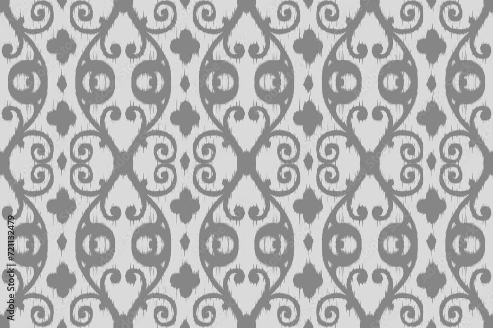 Abstract gray Ethnic ikat art. Seamless pattern in tribal, folk embroidery, and Mexican style. Aztec geometric art ornament print. vector design for fashion, fabric, wallpaper, cover, wrapping carpet. Abstract gray Ethnic ikat art. Seamless pattern in tribal, folk embroidery, and Mexican style. Aztec geometric art ornament print. vector design for fashion, fabric, wallpaper, cover, wrapping carpet.