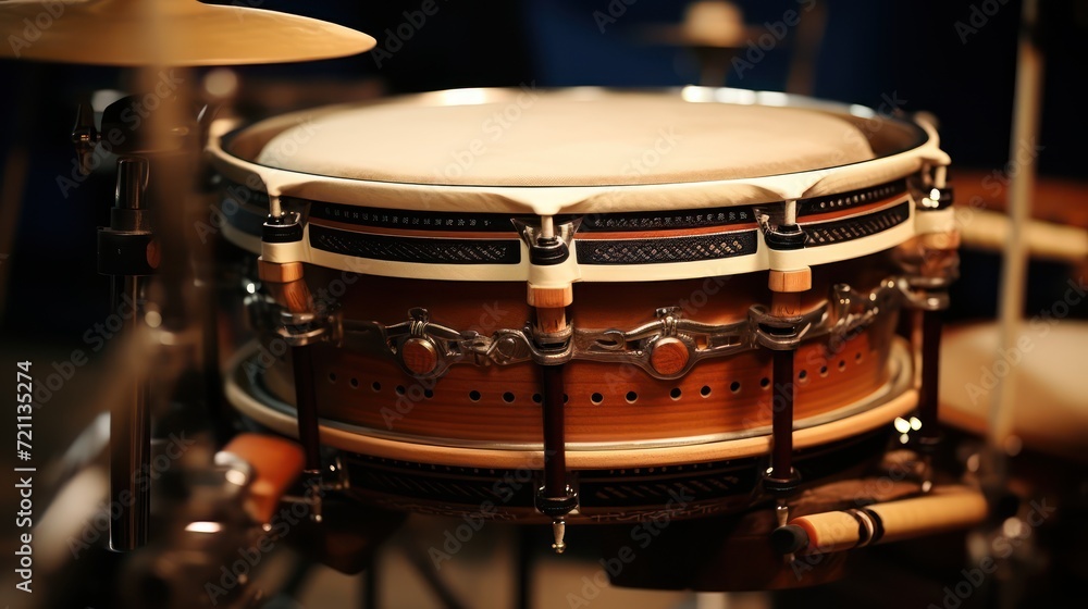 Obraz premium A Chinese drum, large Chinese drum, drummer, huge pile, drumstick.