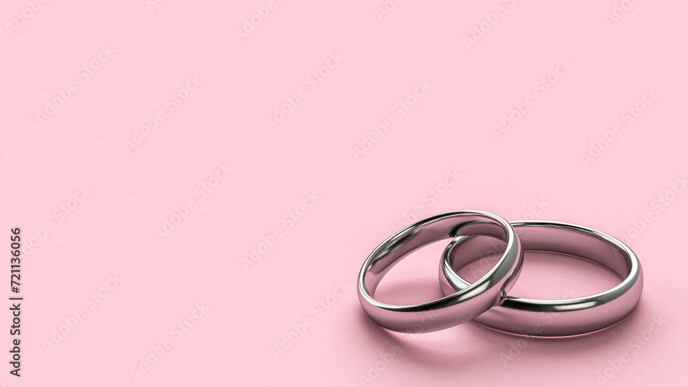 Illustration of two gold wedding rings with blank background for Valentine's Day. Concepts of love Illustration of two gold wedding rings with blank background for Valentine's Day. Concepts of love