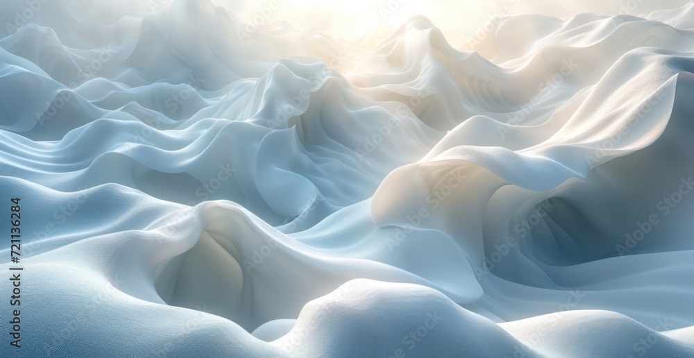 Obraz premium background with white wave waves on a white background