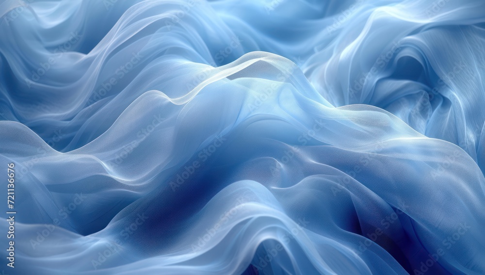 Obraz premium blue wallpaper with abstract waves