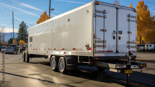 Car trailer for transporting small objects, tools and materials. Car trailer photo