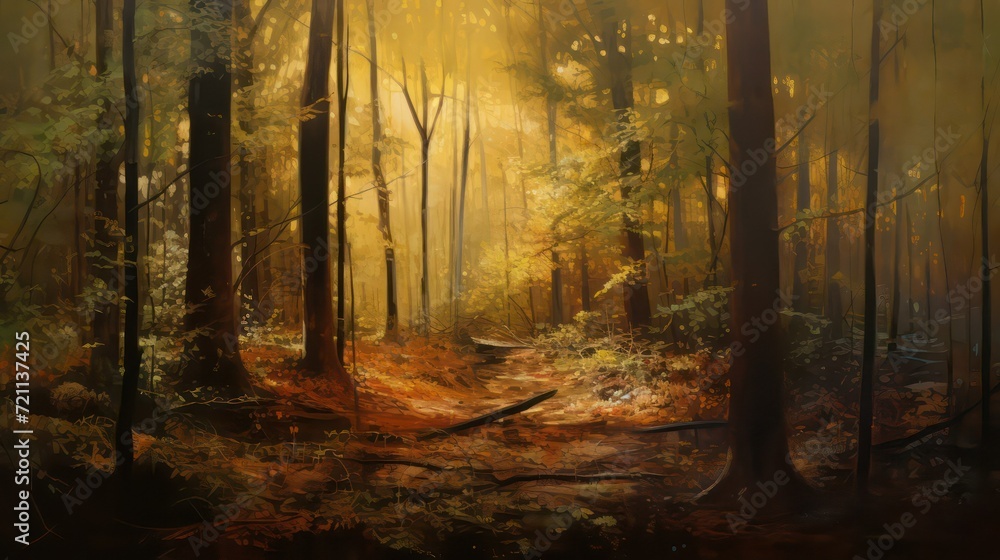 Fototapeta premium morning in the forest