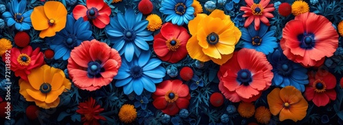 colorful  background with flowers  colorful background