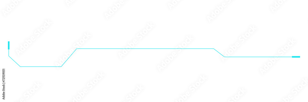 HUD futuristic technology line frame design element template HUD futuristic technology line frame design element template