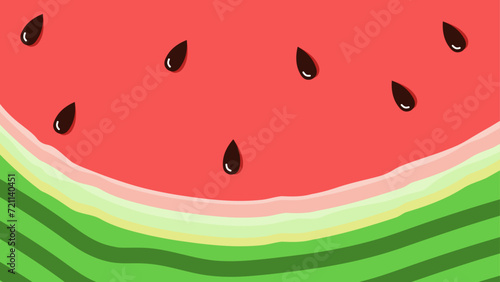 cute background in the form of a cut watermelon