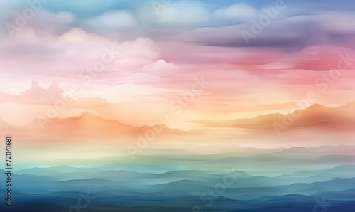 abstract colorful watercolor, wave background, soft gradient, abstract background