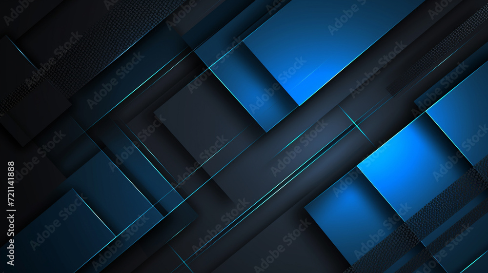 Fototapeta premium Bright Blue and Charcoal colour abstract background vector presentation design. PowerPoint and Business background.