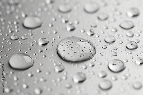 inverted reflection of rain drops on white  wallpaper  rounded forms  hyper-realistic details  light gray