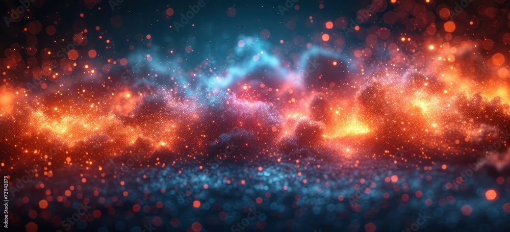 new year fireworks glow at dark blue background new year fireworks glow at dark blue background