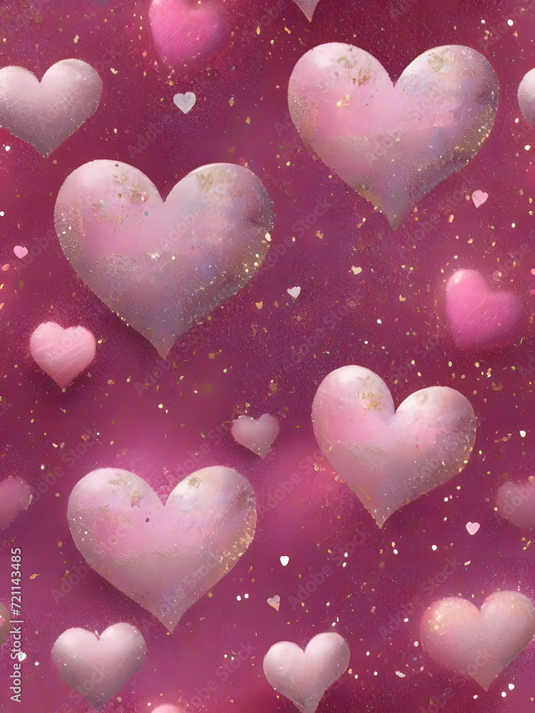 Glitter Heart Brushes for Procreate. AI Generated Glitter Heart Brushes for Procreate. AI Generated