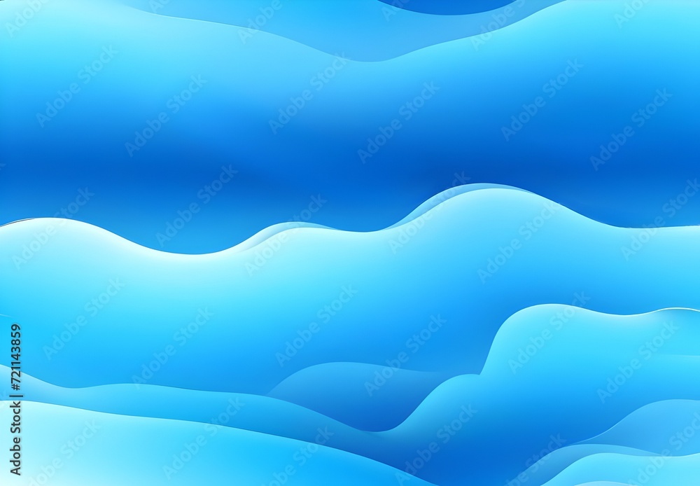 Blue Waves Graphic Wallpaper