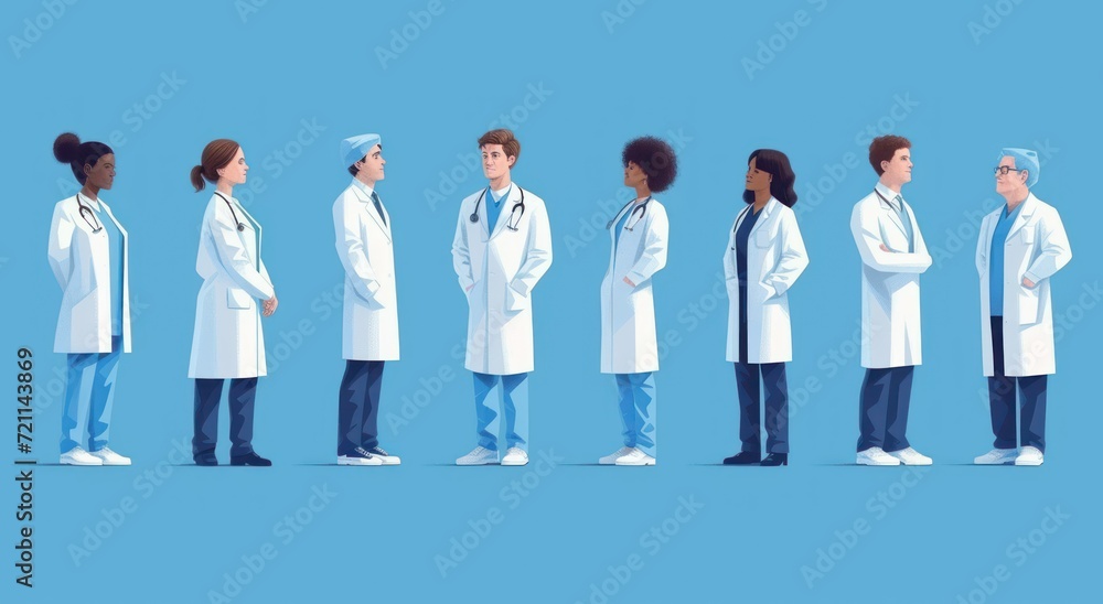 doctors in the medical field medical care concept illustration doctors in the medical field medical care concept illustration