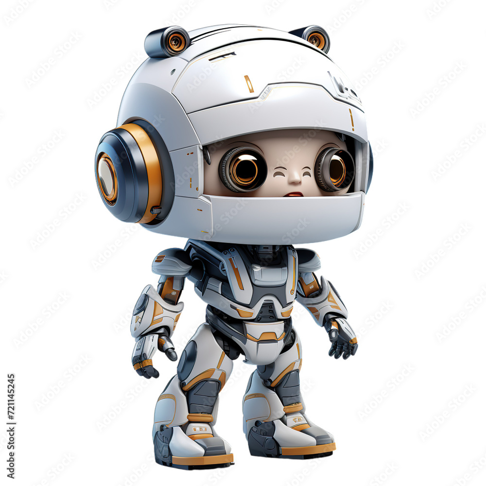 robot with a knife robot with a knife