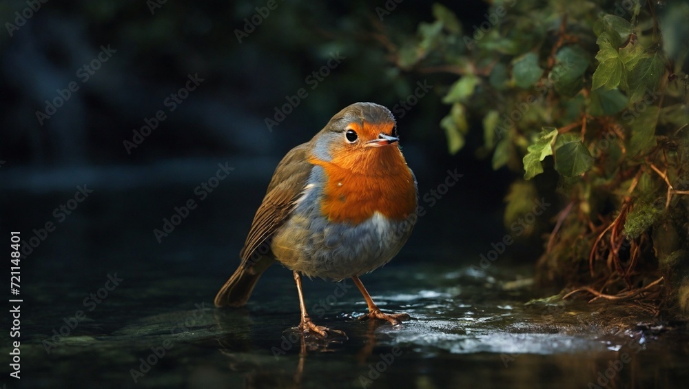 robin in the snow robin in the snow