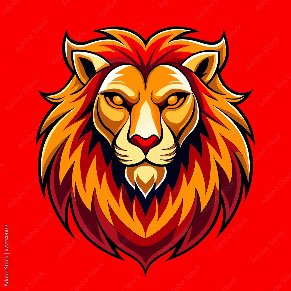 Logo illustration of a lion. Lion luxury logo icon template. Elegant lion logo design illustration. Logo illustration of a lion. Lion luxury logo icon template. Elegant lion logo design illustration.