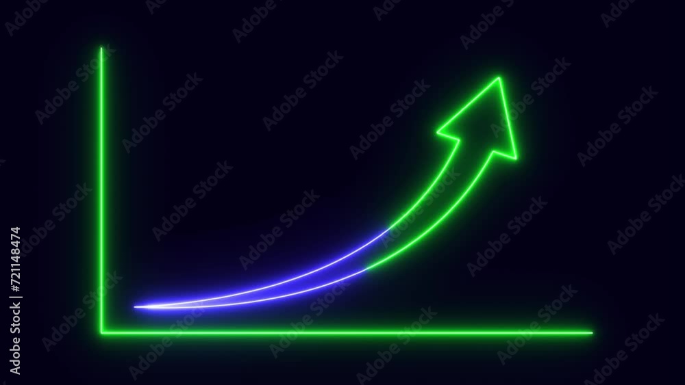 Neon arrow rising transparent channel arrow animation, Growth footage. Profit growing icon video. Growing graph symbol animation. Neon arrow rising transparent channel arrow animation, Growth footage. Profit growing icon video. Growing graph symbol animation.