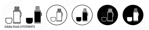 thermos simple icon collection set on white background color