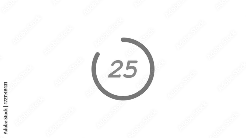 Digital countdown clock timer in 30 seconds to zero second, Minimal countdown timer animation from 30 to 0 seconds. Modern flat design with animation Digital countdown clock timer in 30 seconds to zero second, Minimal countdown timer animation from 30 to 0 seconds. Modern flat design with animation