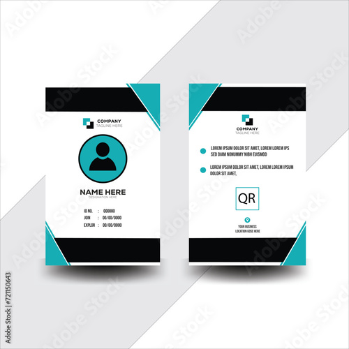 professional corporate id card template Creative Corporate Business identity card for employees for Employee and Others