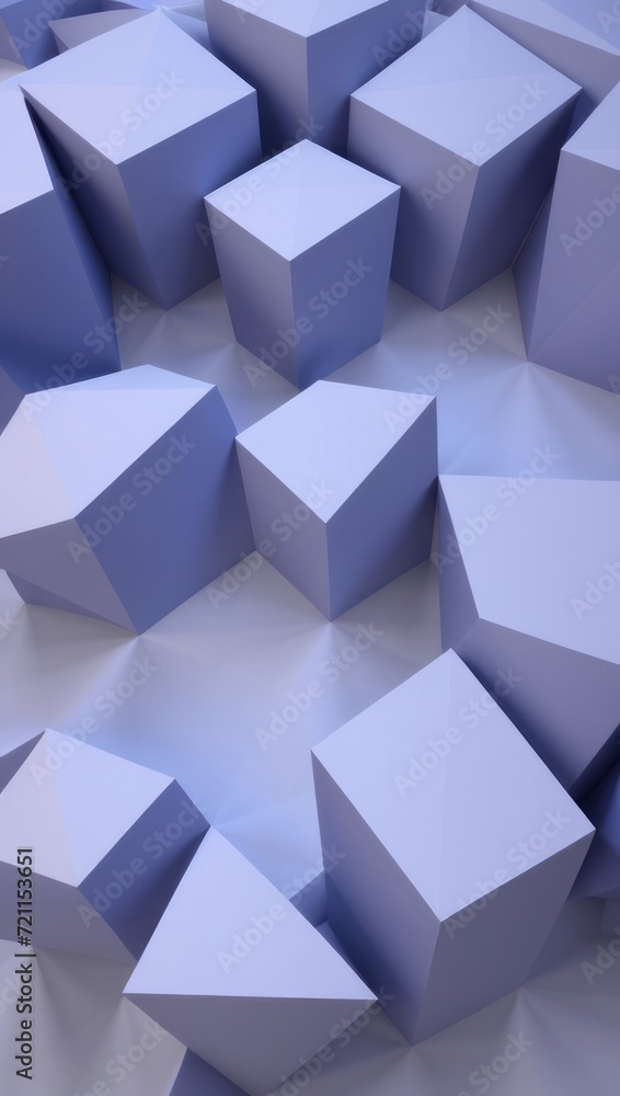 Fototapeta premium Polygonal Art Geometric Abstract Monochromatic Background