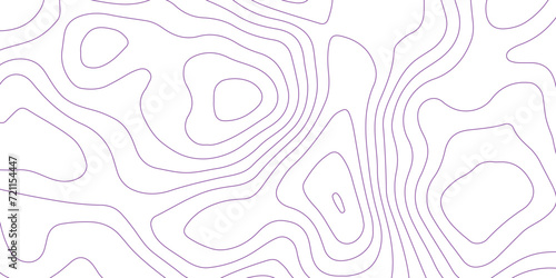 Abstract background with topographic contour map with purple color geographic line map .white wave paper curved reliefs abstract background .vector illustration of topographic line contour map design. photo