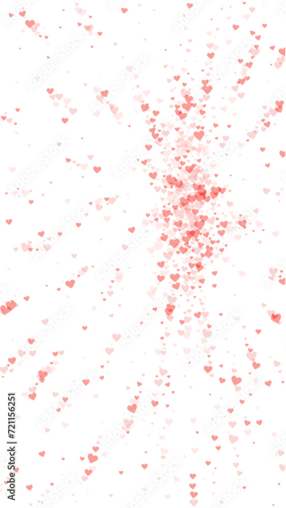Red hearts scattered on white background. Red hearts scattered on white background.