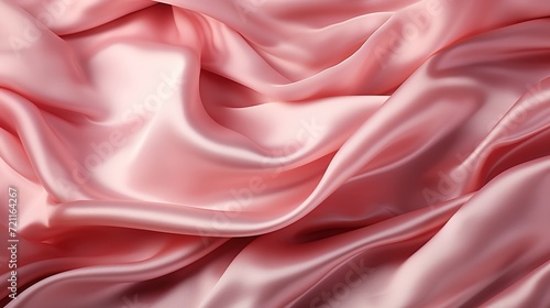 Glossy Blush Bloom: The Smooth and Silky Texture of Pink Satin Fabric Weave Adorns the Wallpaper, Exuding Opulence
