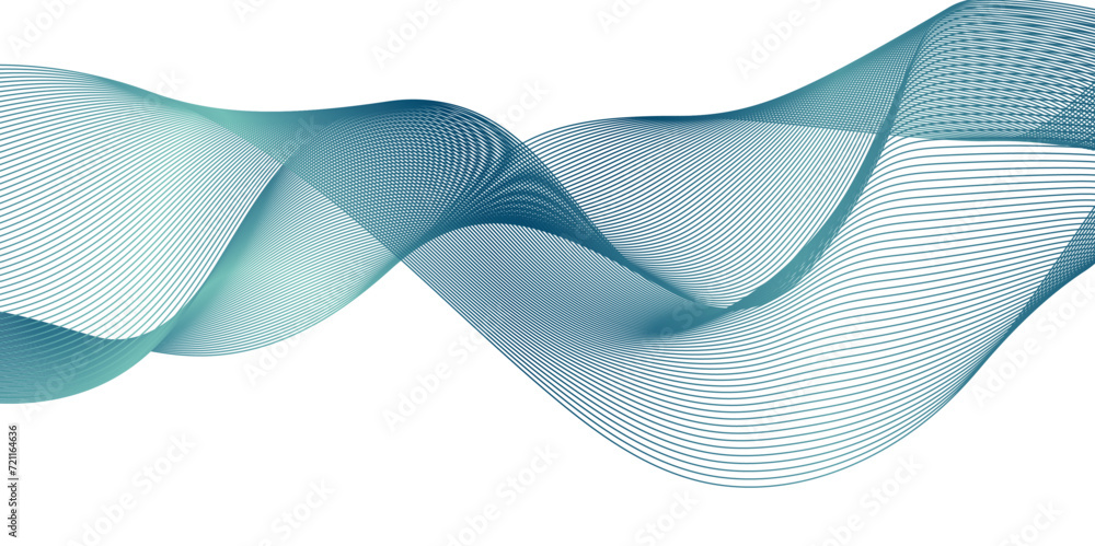 Fototapeta premium Abstract blend wave lines and technology background. Background lines wave abstract stripe design. White background, mesh abstract, vector gradient line soft blend.
