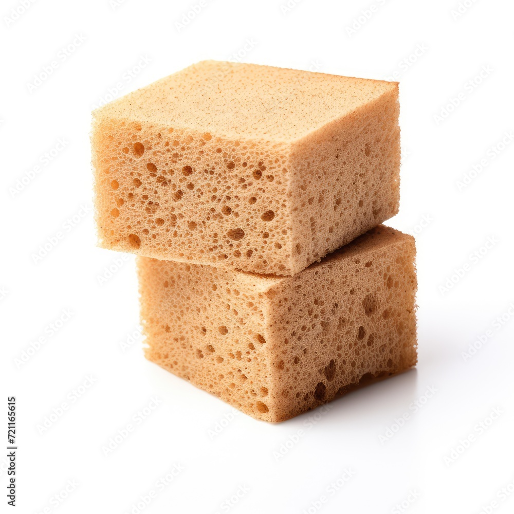Natural Sponge Isolated, Eco Brown Sponges, Eco Friendly Hygiene Accessory, Scotch Brite Dishwasher Natural Sponge Isolated, Eco Brown Sponges, Eco Friendly Hygiene Accessory, Scotch Brite Dishwasher