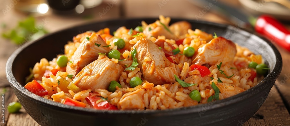 Delicious Homemade Chicken and Rice: A Homemade Delight Packed with Chicken and Rice Goodness