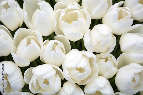 white tulips closeup #721167057