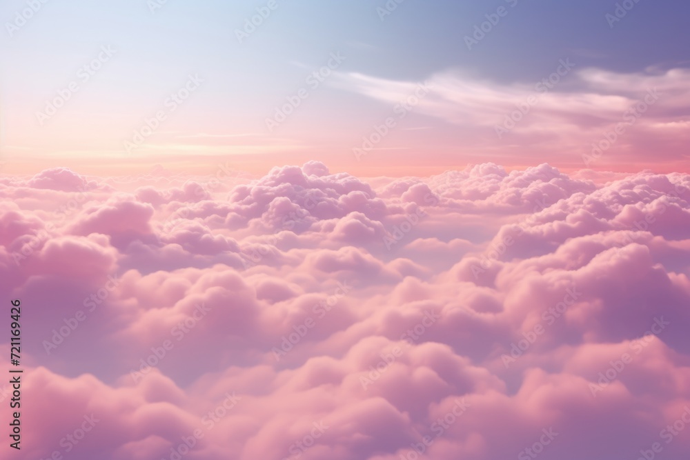 Fototapeta Gradient pastel abstract sky background in sweet color.