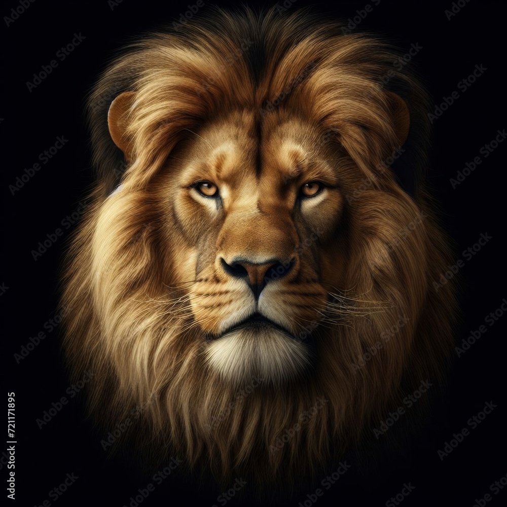 Fototapeta premium lion head portrait