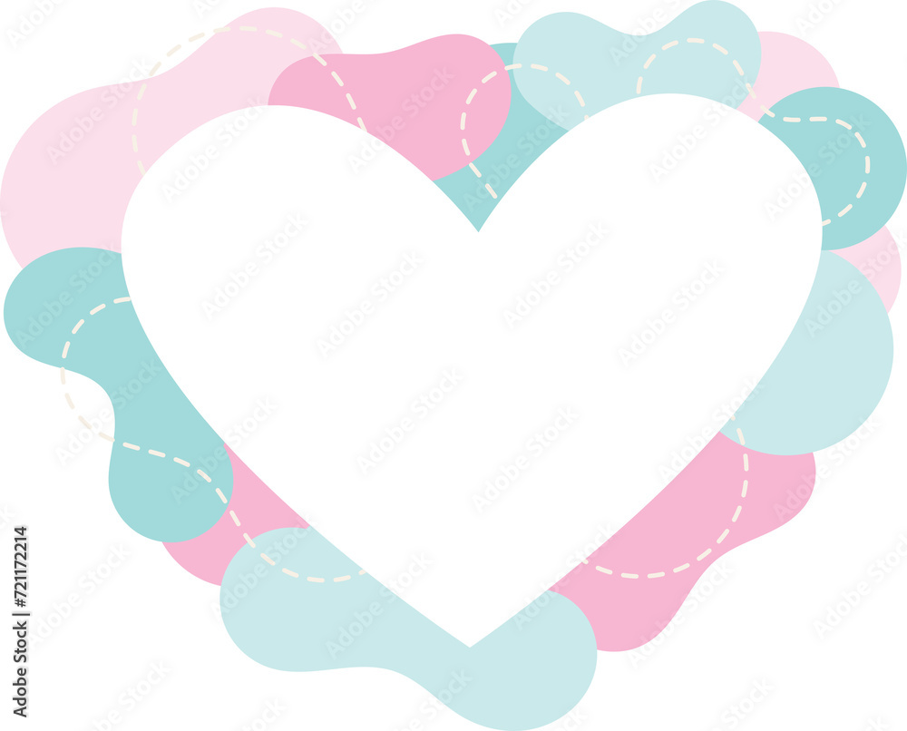 pink heart frame