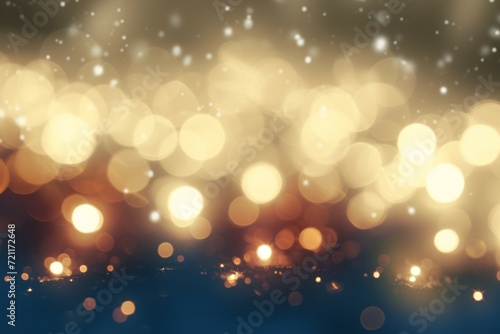 Bright lights with dark background bokeh style, Christmas concept