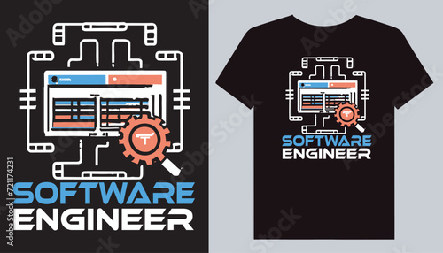 Software Engineer t-shirt design, coding, programming