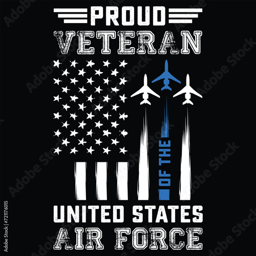 Proud veteran Of the inited states Air Force t-shirt design,Proud Air Force  svg,Cricut & Silhouette cut files,American Flag, Distressed US Flag