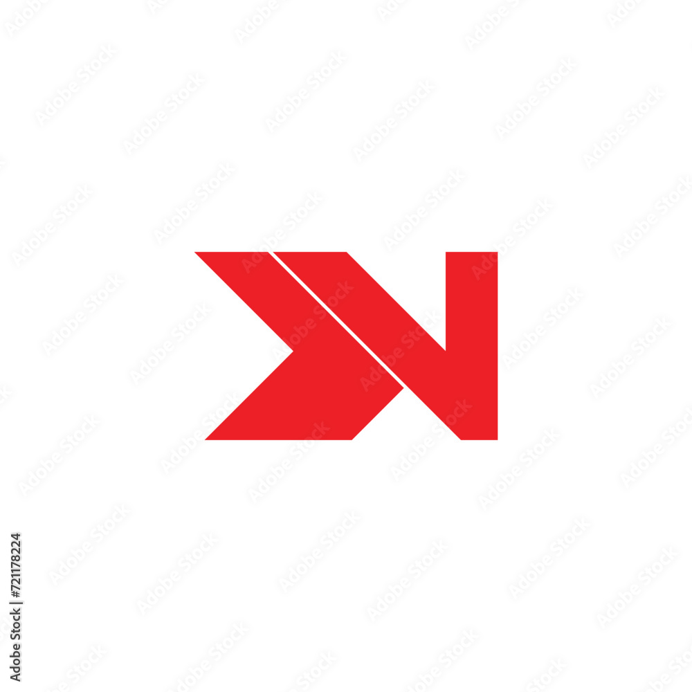 letter vn abstract arrow simple logo vector letter vn abstract arrow simple logo vector