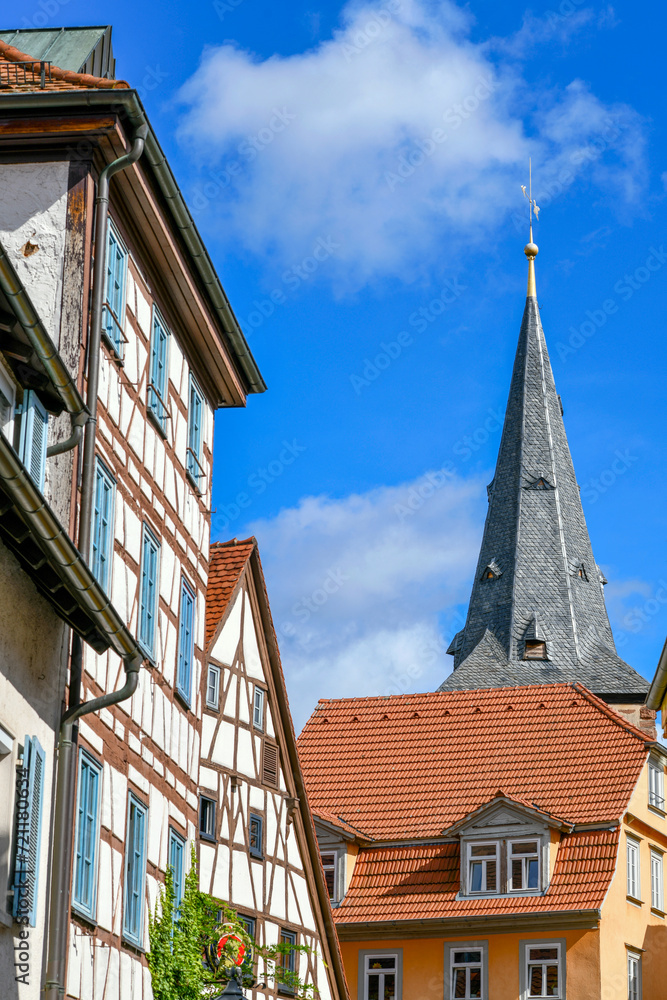 Obraz premium Altstadt Eberbach im Rhein-Neckar-Kreis (Baden-Württemberg)