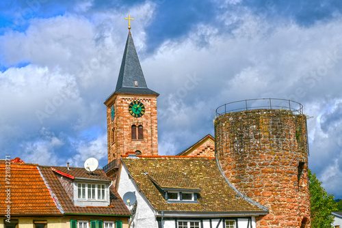 Historische Altstadt Eberbach im Rhein-Neckar-Kreis (Baden-Württemberg)